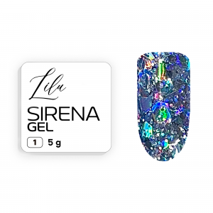 Lilu Блеск для дизайна Sirena gel 01, 8g