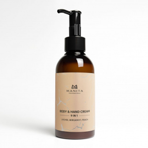 Manita Крем для рук и тела, LYCHEE, BERGAMOT, PEACH 150ml