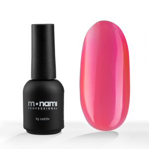 Monami гель-лак NEON glass Pink, 8 мл