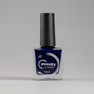 Лак для стемпинга Swanky Stamping №008, синий, 10 мл