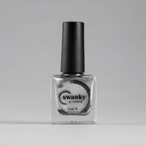 Лак для стемпинга Swanky Stamping №004, серебро, 10 мл