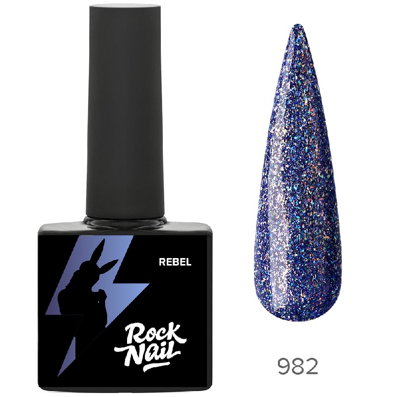 Гель-лак RockNail, Rebel 982 Blurry Photo