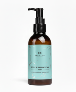 Manita Крем для рук и тела, APRICOT, JASMINE, OSMATHUS, 150ml