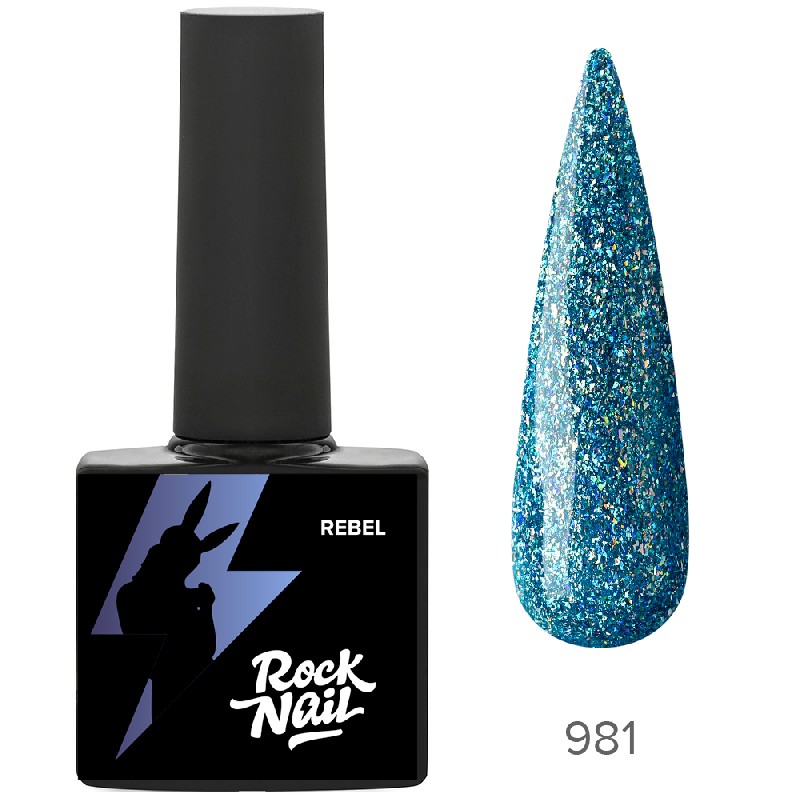 Гель-лак RockNail, Rebel 981 Party Mode