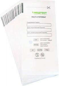 МЕДТЕСТ, Крафт-пакет ПБСП БЕЛЫЕ 100*200 (100шт)