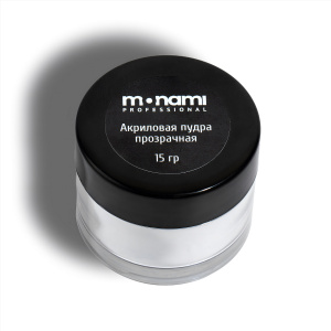 Monami Акриловая пудра прозрачная, 15гр Monami Акриловая пудра прозрачная, 15гр