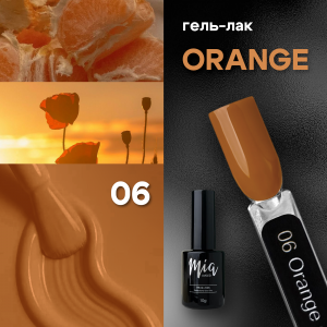 Mia гель лак Orange 06, 10мл