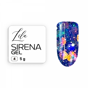 Lilu Блеск для дизайна Sirena gel 04, 8g