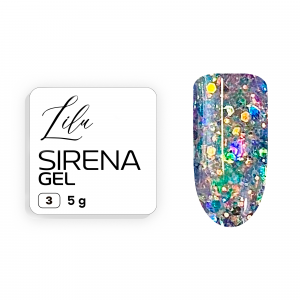 Lilu Блеск для дизайна Sirena gel 03, 8g Lilu Блеск для дизайна Sirena gel 03, 8g